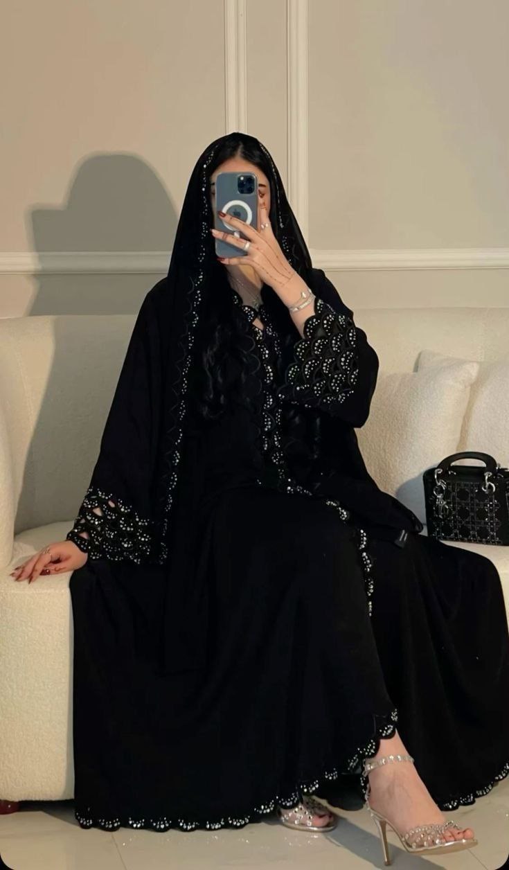 مانتو عبایی مشکی جدید