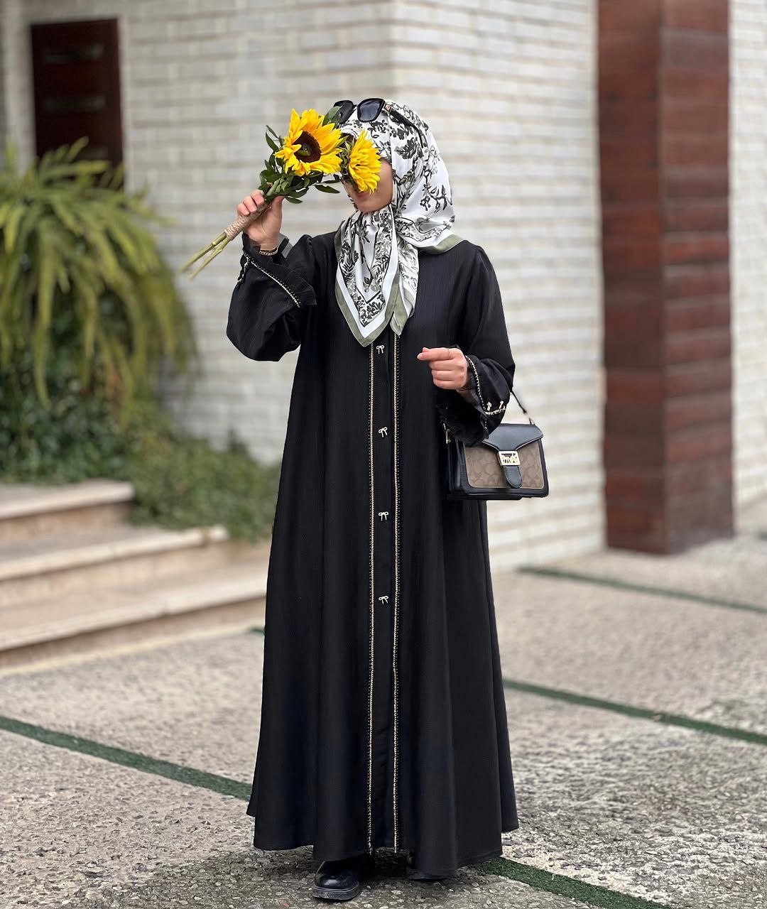 مانتو عبایی مشکی جدید