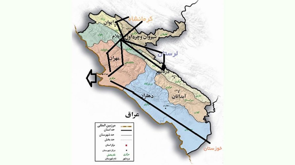 مرز مهران کجاست 