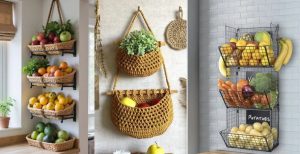 مدل‌های جا پیاز سیب زمینی دیواری