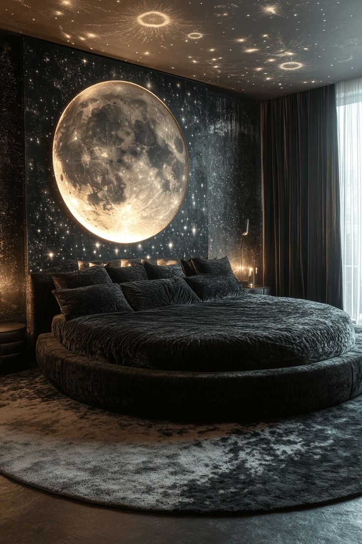 تزیین دیوار بالای تخت خواب