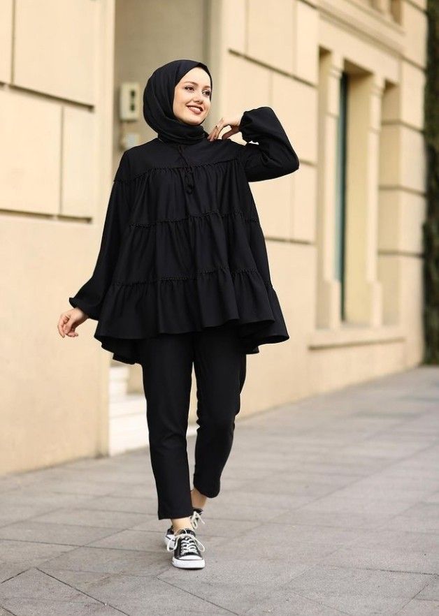 شومیز مانتویی مشکی