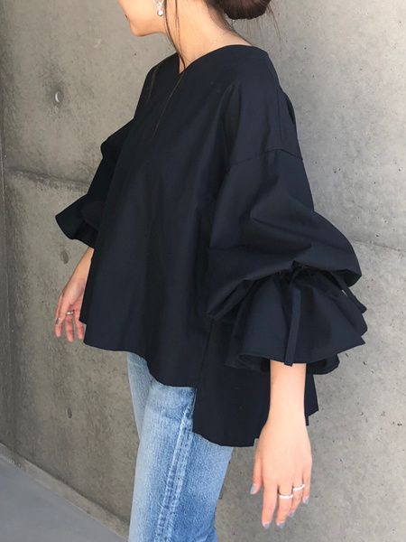 شومیز مانتویی مشکی
