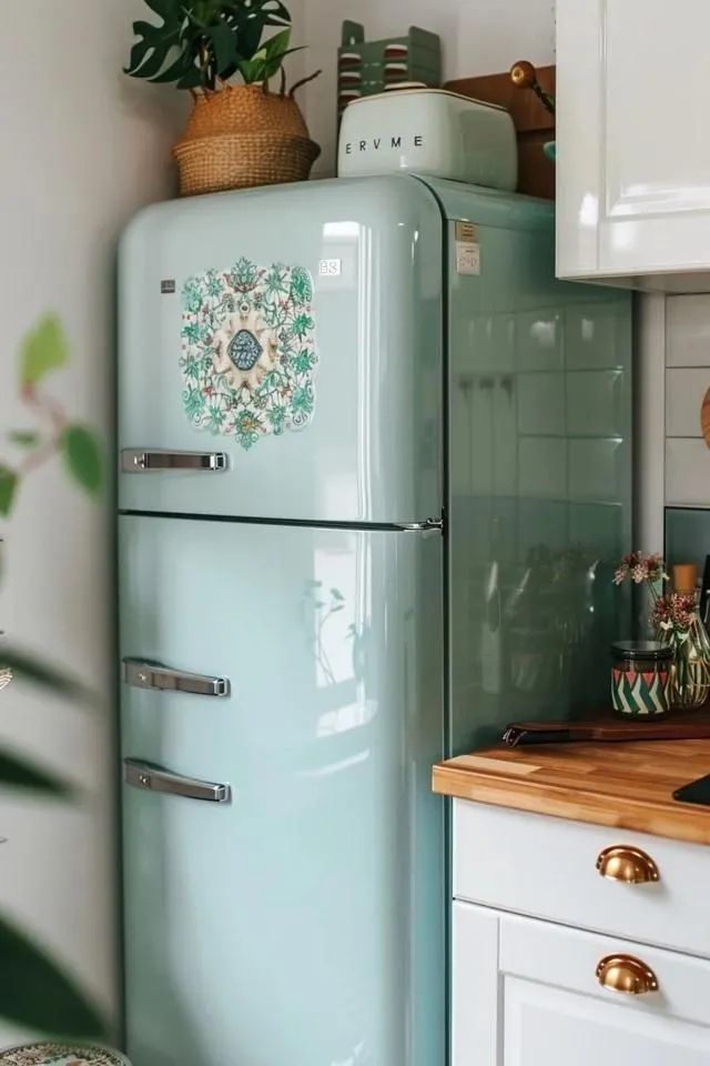 دکور و چیدمان بالای یخچال