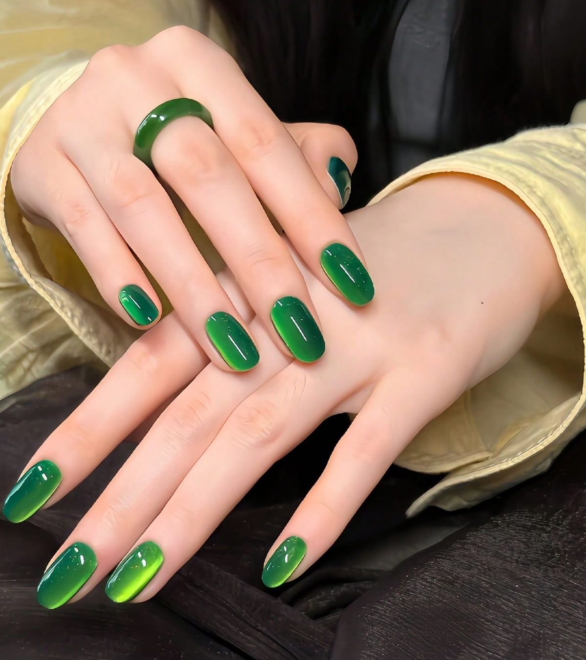 لاک ناخن ژل آیس سبز