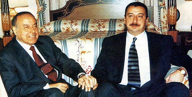 الهام علی اف و پدرش
