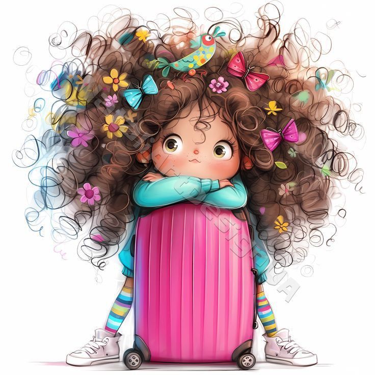 عکس پروفایل مو فرفری فانتزی دخترونه