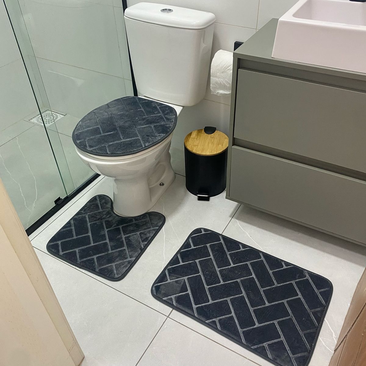 ست پادری حمام و دستشویی