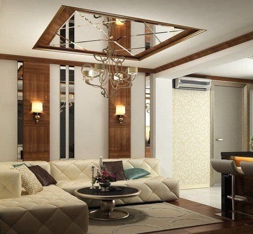 سقف کاذب ساده و شیک برای پذیرایی