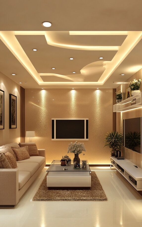 سقف کاذب ساده و شیک برای پذیرایی