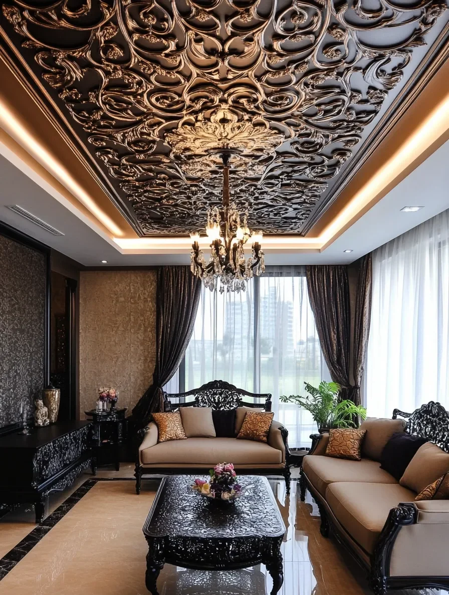 سقف کاذب ساده و شیک برای پذیرایی