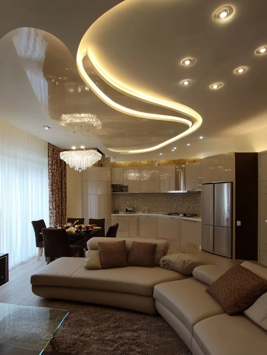 سقف کاذب ساده و شیک برای پذیرایی