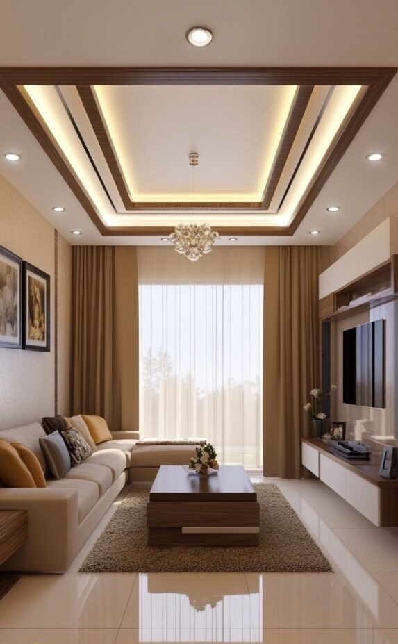 سقف کاذب ساده و شیک برای پذیرایی