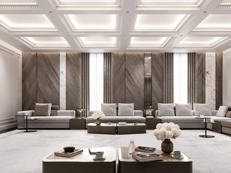 سقف کاذب ساده و شیک برای پذیرایی