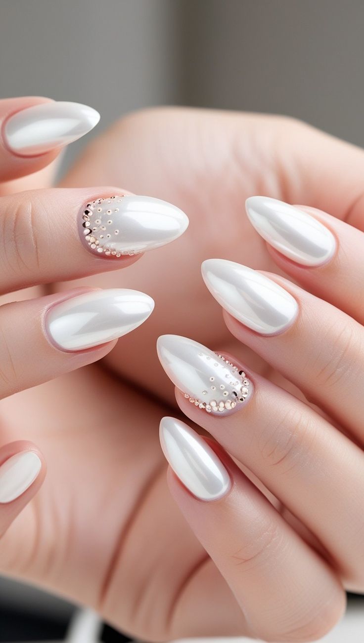 مدل ناخن کروم جواهری