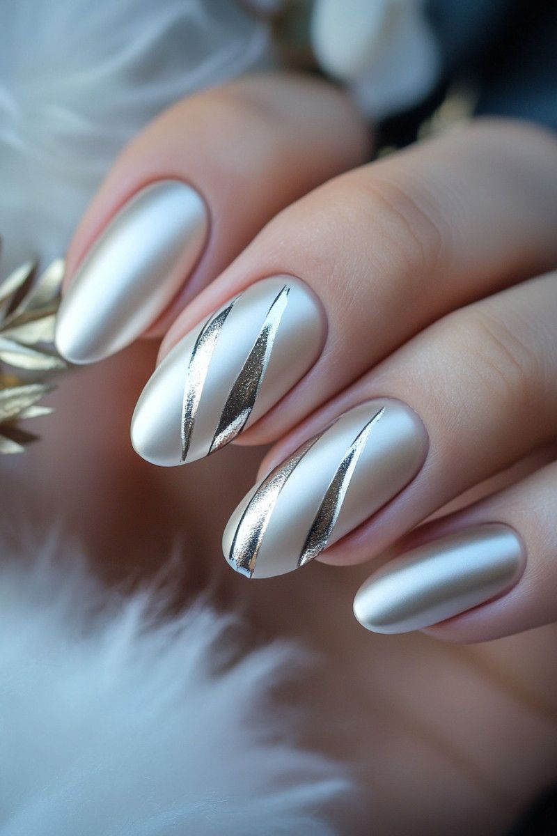 مدل ناخن کروم جواهری