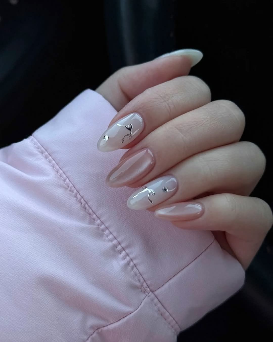 مدل ناخن کروم جواهری