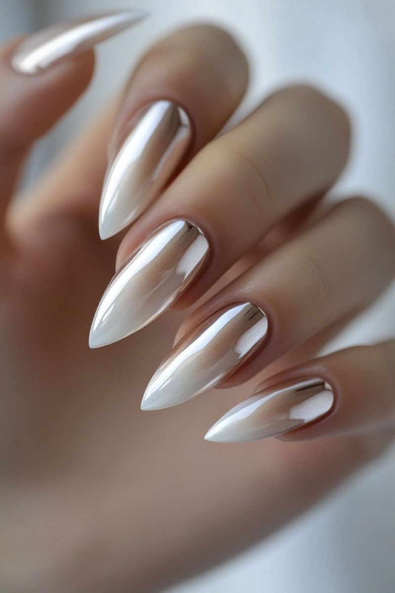 مدل ناخن کروم جواهری