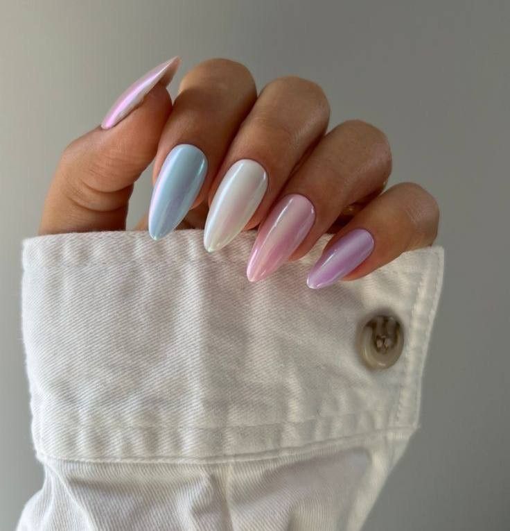 مدل ناخن کروم جواهری