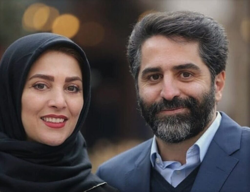 ژیلا صادقی و همسرش محسن رجبی 