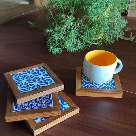 زیر لیوانی چوبی