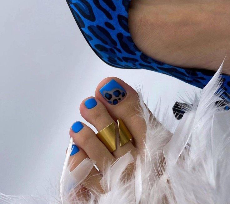 مدل‌های لاک ناخن پا پلنگی