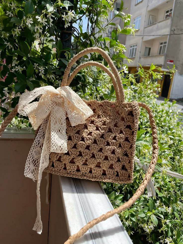 مدل کیف حصیری با نخ رافیا