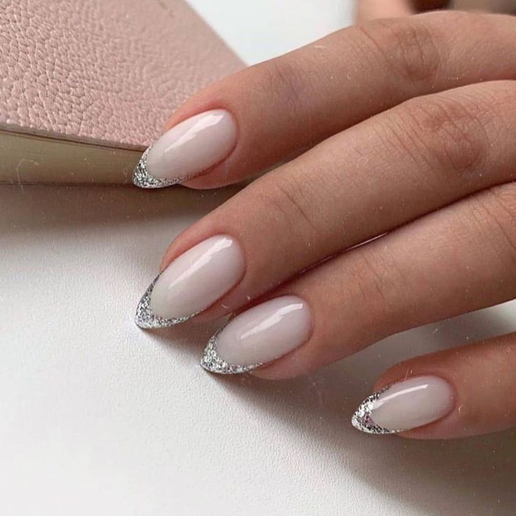فرنچ با متال ژل نقره ای