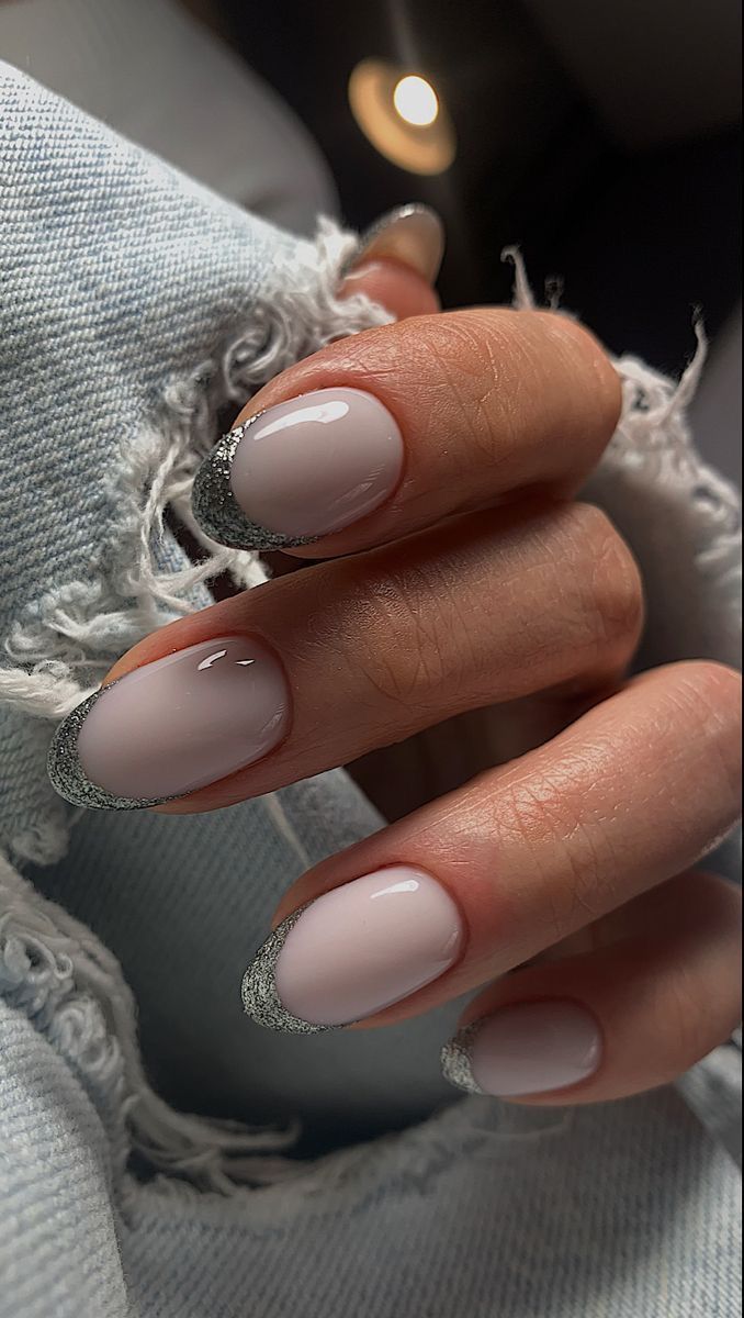 فرنچ با متال ژل نقره ای