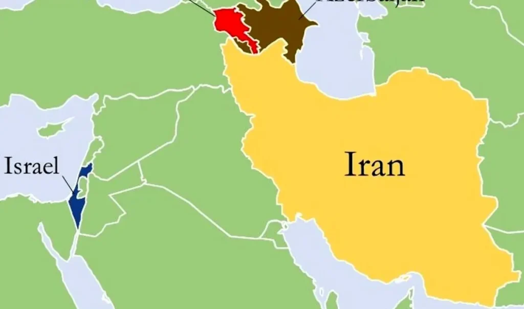 فاصله ایران و اسرائیل 