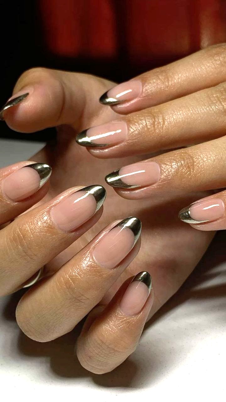 فرنچ با متال ژل نقره ای