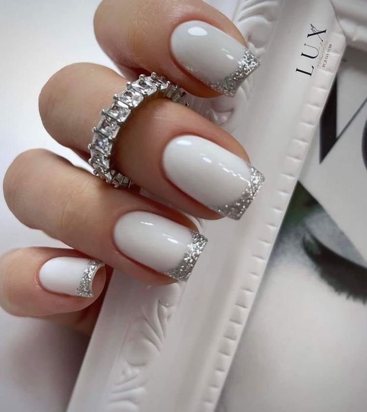 فرنچ با متال ژل نقره ای