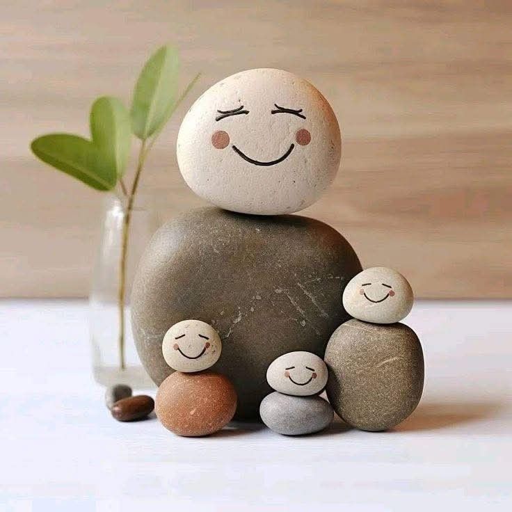 دکوری با نقاشی روی سنگ
