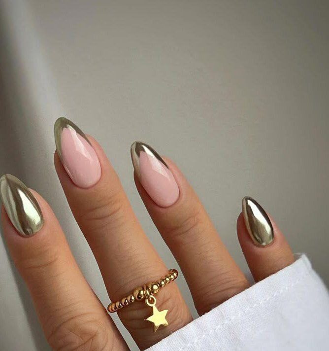 فرنچ با متال ژل نقره ای