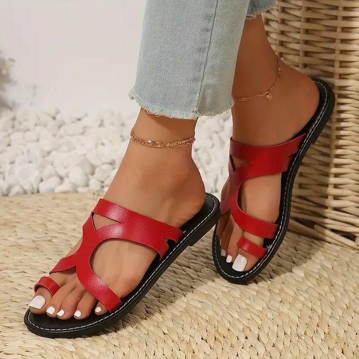 صندل چرم زنانه تابستانی
