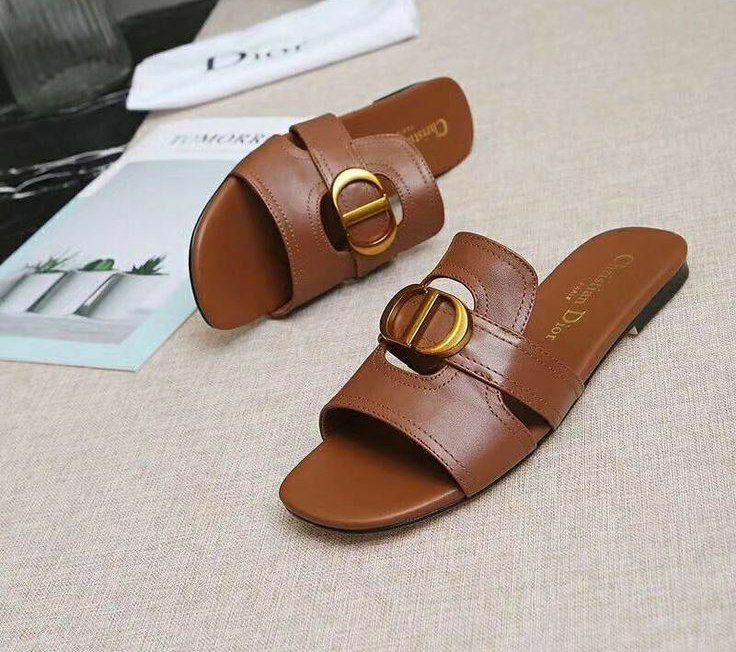 صندل چرم زنانه تابستانی