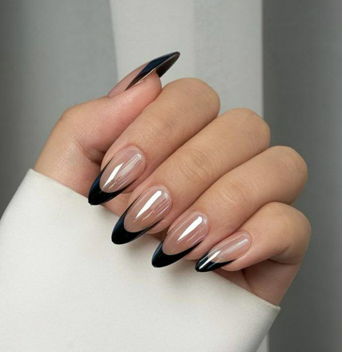 فرنچ کروم طلایی
فرنچ کروم نقره ای