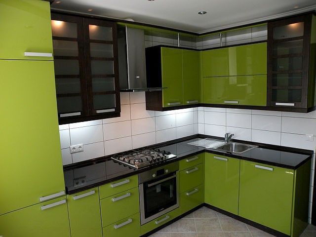 کابینت آشپزخانه سبز ماچا