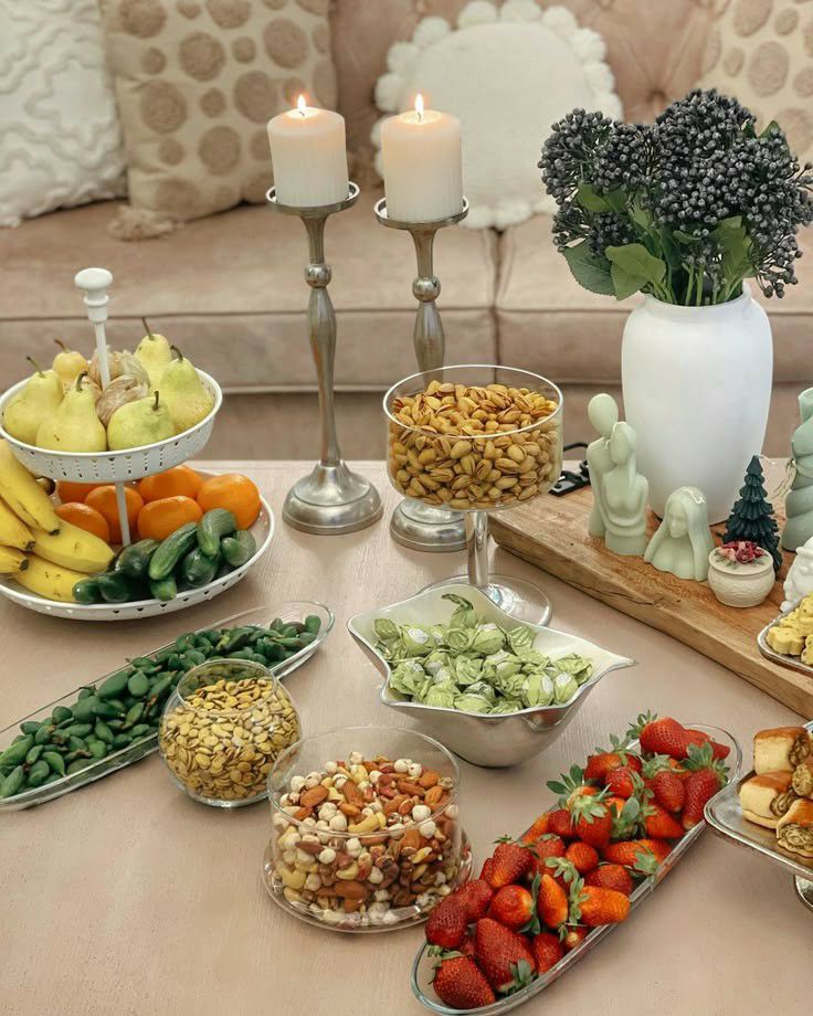 چیدمان میز پذیرایی از مهمان