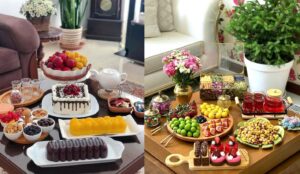 مدل‌های چیدمان میز مهمانی برای پذیرایی