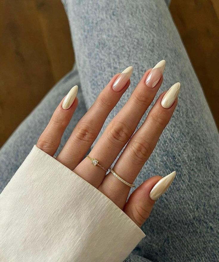فرنچ کروم زرد کره ای 