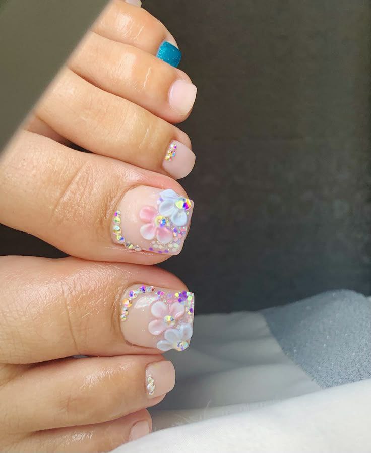 لاک ناخن پا سه بعدی