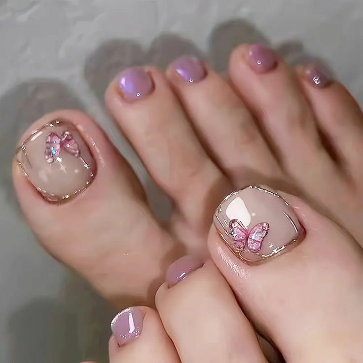 لاک ناخن پا سه بعدی