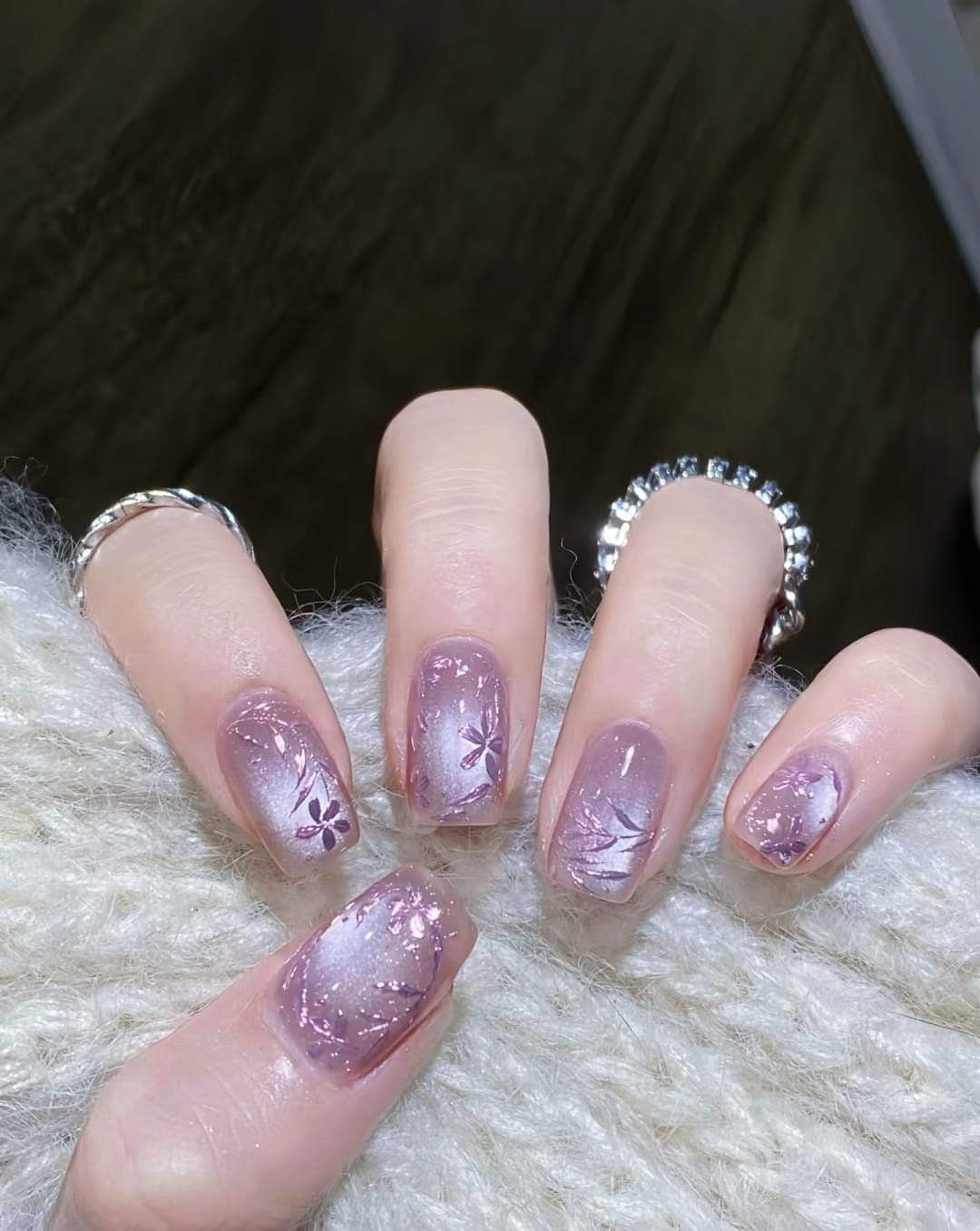 لاک ژل آیس بنفش