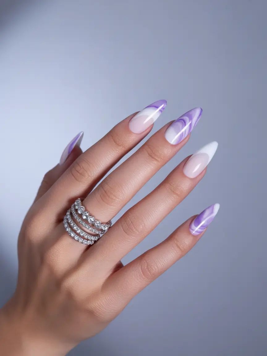 لاک ژل آیس بنفش