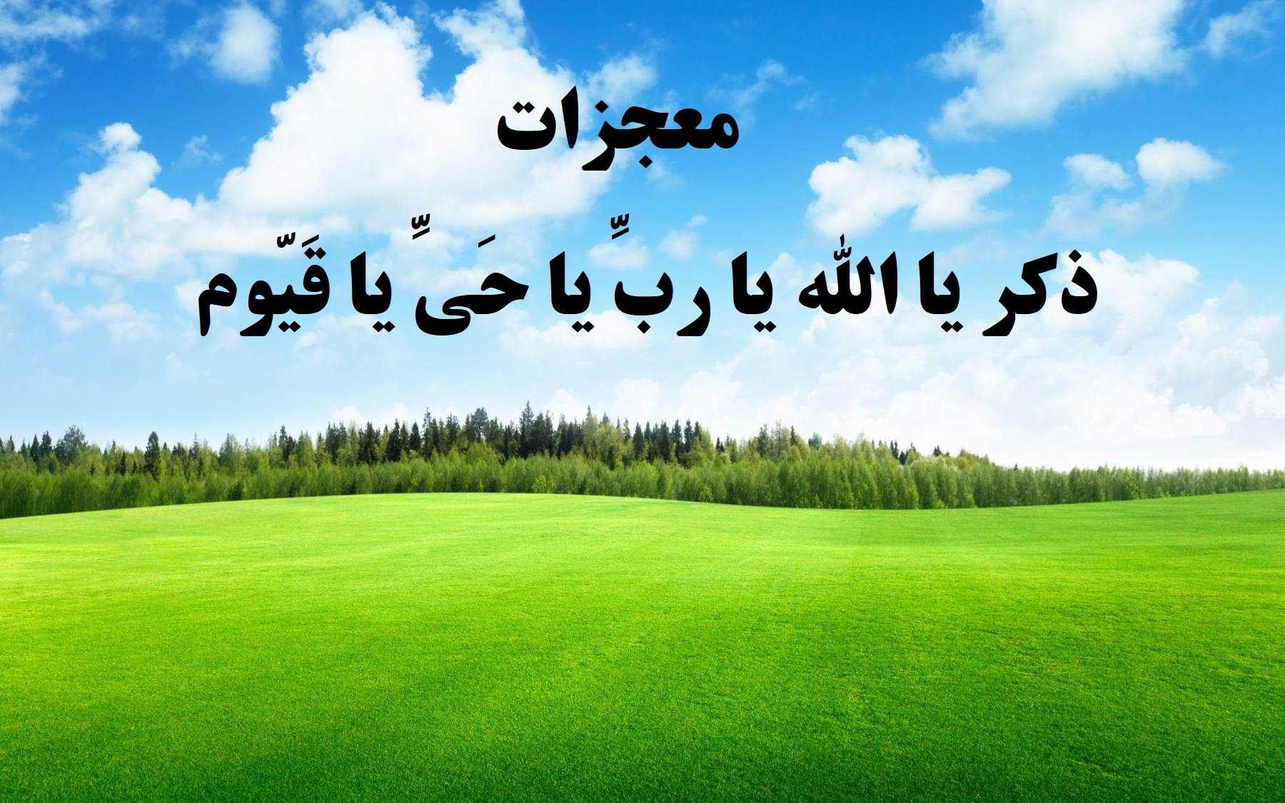 ذکر یا رب یا حی یا قیوم