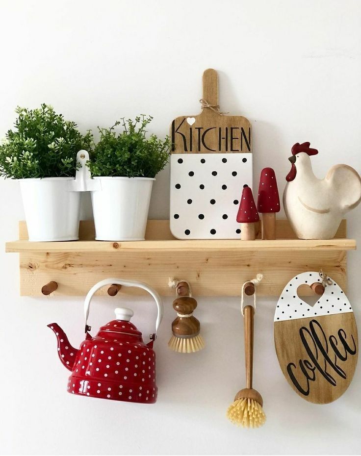چیدمان روی کابینت آشپزخانه
