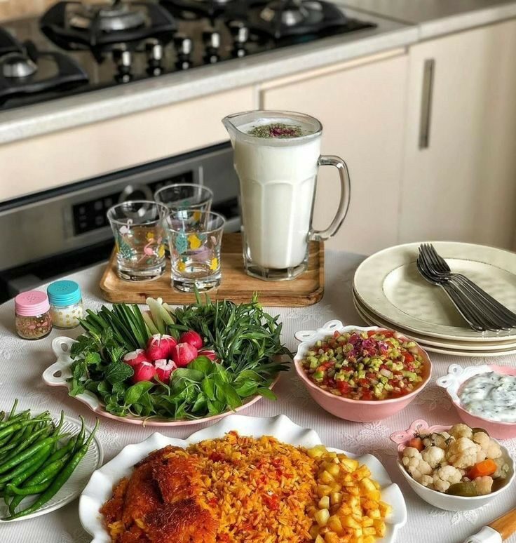 چیدمان  میز شام لاکچری