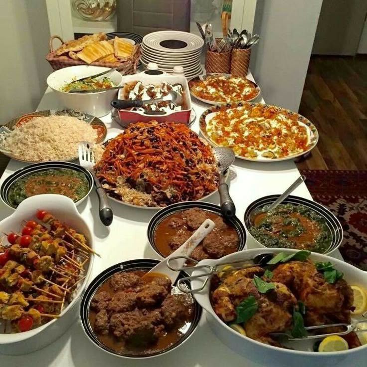 چیدمان  میز شام لاکچری