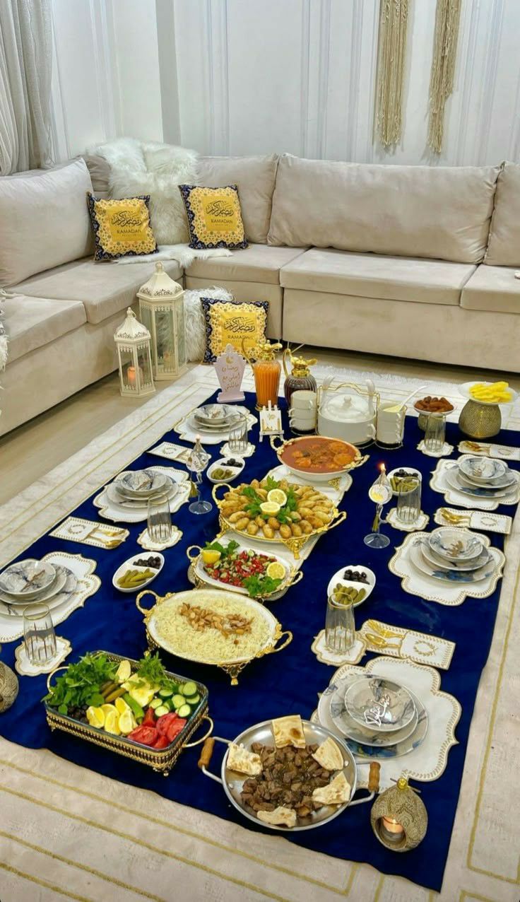 چیدمان  میز شام لاکچری